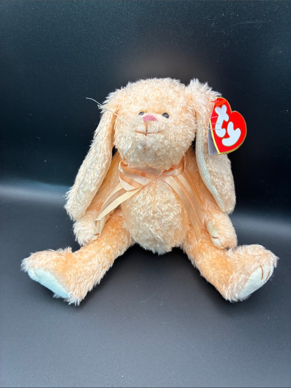 Camelia ty  Beanie Babies Peach Bunny Plush Toy - Soft Peach Colored Rabbit 1993